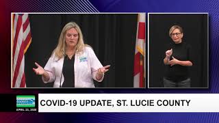 St  Lucie County Covid 19 Briefing April 23, 2020