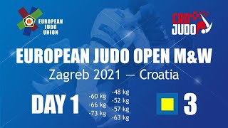 Day 1 - Tatami 3: European Judo Open Zagreb 2021