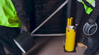 eFlex Single RackEnd Barrier Safety Barrier Install Video