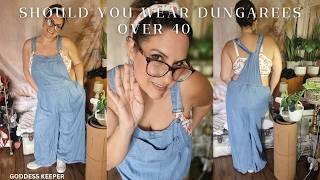 CAN I WARE DUNGERIES  AT NEARLY 50   #fashion #tryonhaul #midsizefashion #style