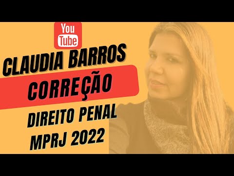 Correção DIREITO PENAL prova MPRJ