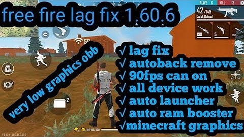 free fire lag fix configuration minecraft graphics obb solve autoback fix 💯