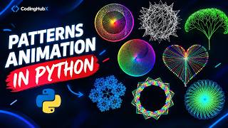 Patterns Animation in Python | Colorful Turtle Graphics | Shapes in python