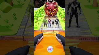 Spider-Man, IronMan, Peelverine, Hulk and Ghost-Spider Lava Trap!!!. Help them. 🥺#spiderman​ #gta​