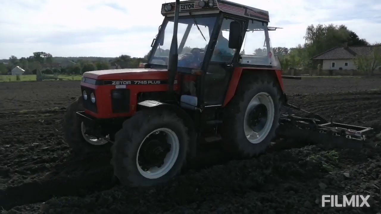 Vláčení, setí, válení pšenice|Zetor7745, Zetor7011
