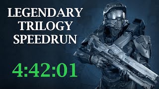 Halo 1,2,3 Legendary Trilogy Speedrun in 4:42:01