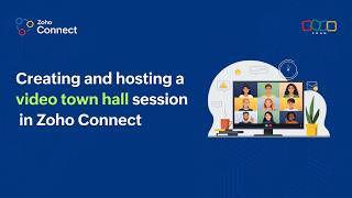 How to use Video Town Hall in Zoho Connect screenshot 5