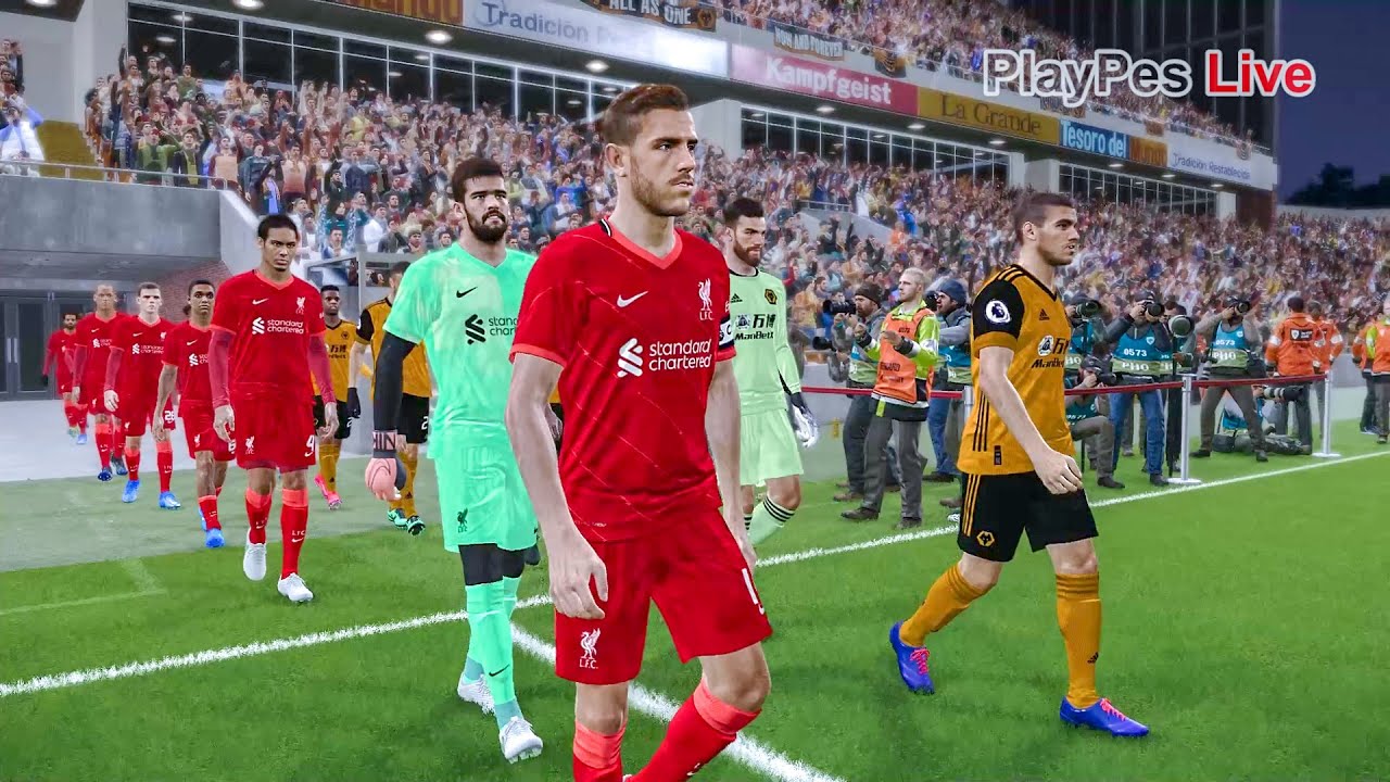 PES 2021 - WOLVERHAMPTON vs LIVERPOOL - Full Match & Amazing Goals - Gameplay PC