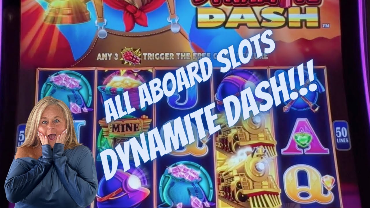 ALL ABOARD ... DYNAMITE DASH! Did I catch the train?