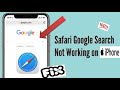 How to Fix Safari Google Search Not Working on iPhone and iPad