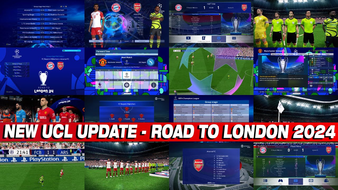 PES 2017 NEW UCL UPDATE 2024  - ROAD TO LONDON 2024