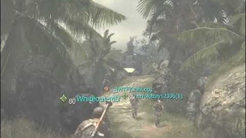 MW3 random throwing knife village!
