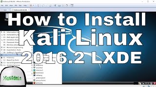 This video tutorial shows how to install kali linux 2016.2 lxde
desktop on vmware workstation or player step by step. we'll also tools
...