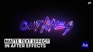 Famous How to Create Matte Text Animations in After Effects | PremiumBeat.com Profile