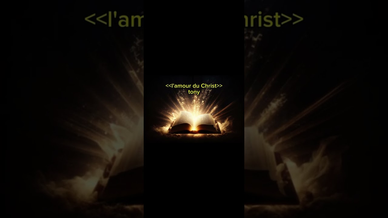 Cantique l’amour du Christ - Tony ￼