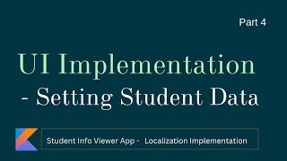 Part 4 - UI Implementation | Setting Student Data - Student Info Viewer App - Localization Impl. screenshot 5