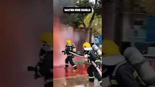 🔥🚨 Fire fight training create a water fire shield demonstration