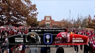 SEC on ABC intro | 22 Missouri @ 8 Oklahoma | 11/22/2025