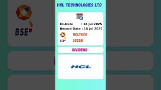 Hcl Technologies Ltd latest news | #stocks | #stockmarket #shots #dividend #nse #bse