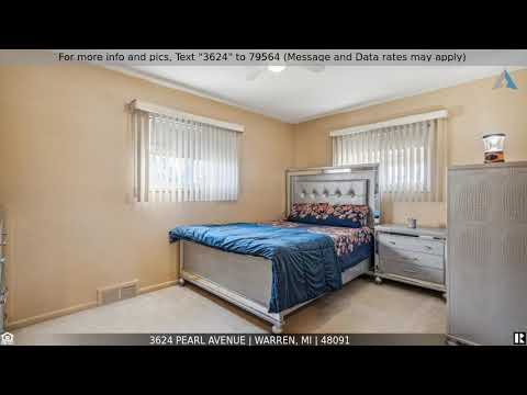 3624 Pearl Avenue, Warren, MI home video tour