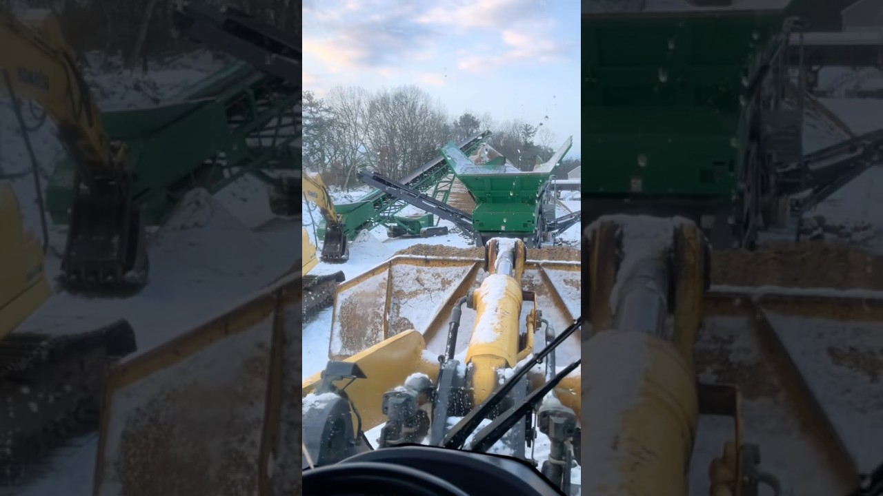 Пытаюсь просеять песок после снегопада! 