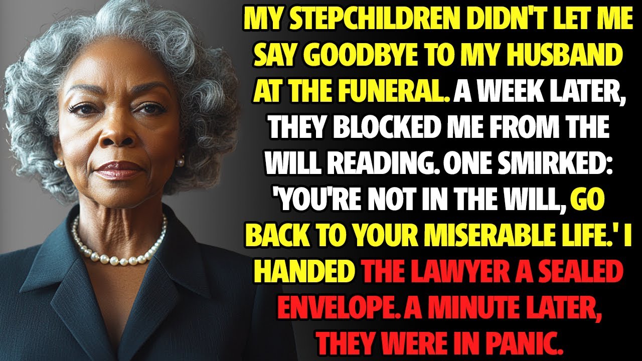 My stepchildren banned me from my husband’s funeral - but his plan ruined them! | family drama story