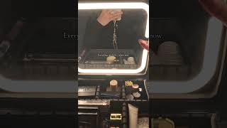 Vanity Setup Upgrade ✨ Makeup Case with LED Mirror (Organized &amp; Aesthetic) #makeuporganizer #qislee