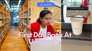 First Day Back at University🎒In Sweden | Fall Semester 2026 | 