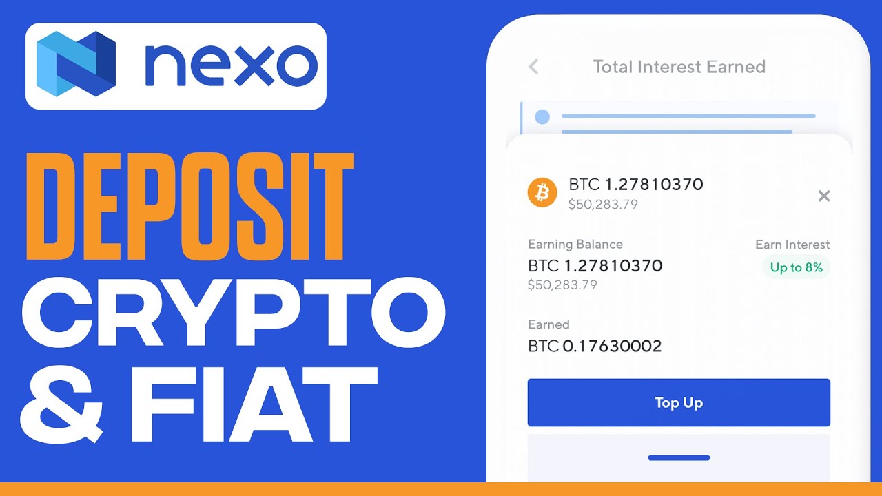 How To Deposit Crypto And FIAT On Nexo - 2025 Tutorial