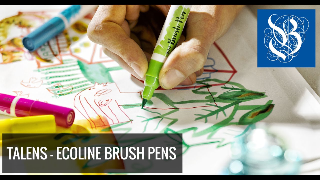 Talens - Ecoline Brush Pens - YouTube