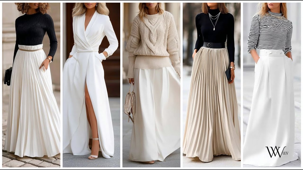 Элегантные длинные юбки на осень/праздники 2026 | Стильные, женственные и элегантные образы