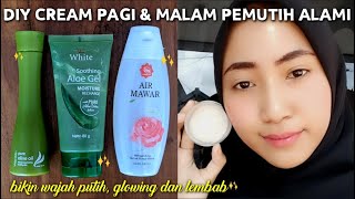 HOW TO MAKE NATURAL WHITENING DAY & NIGHT CREAM | IMMEDIATELY WHITE, GLOWING, AND MOIST!! #wulanh...