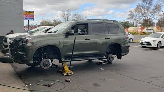 2023 Lexus GX 460 wheel and tire upgrade BF Goodrich All Terrain T/A KO2 tires mounted on TRD wheels