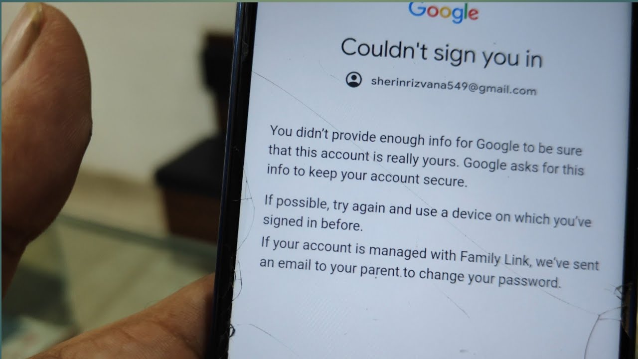 You Didn t Provide Enough Info For Google To Be Sure That This Account you-didn-t-provide-enough-info-for-google-to-be-sure-that-this-account