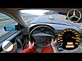 1997 Mercedes-Benz CL 500 W140 Coupé POV TEST DRIVE ON GERMAN AUTOBAHN 🏎