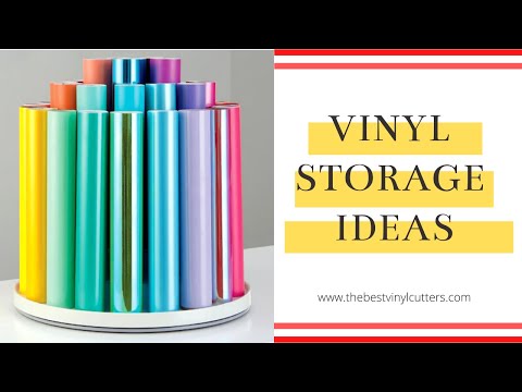 DIY Craft Vinyl Storage Organizer Tower (So Easy!) 