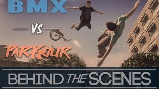 CRASH REEL! - BEHIND THE SCENES - BMX vs PARKOUR -