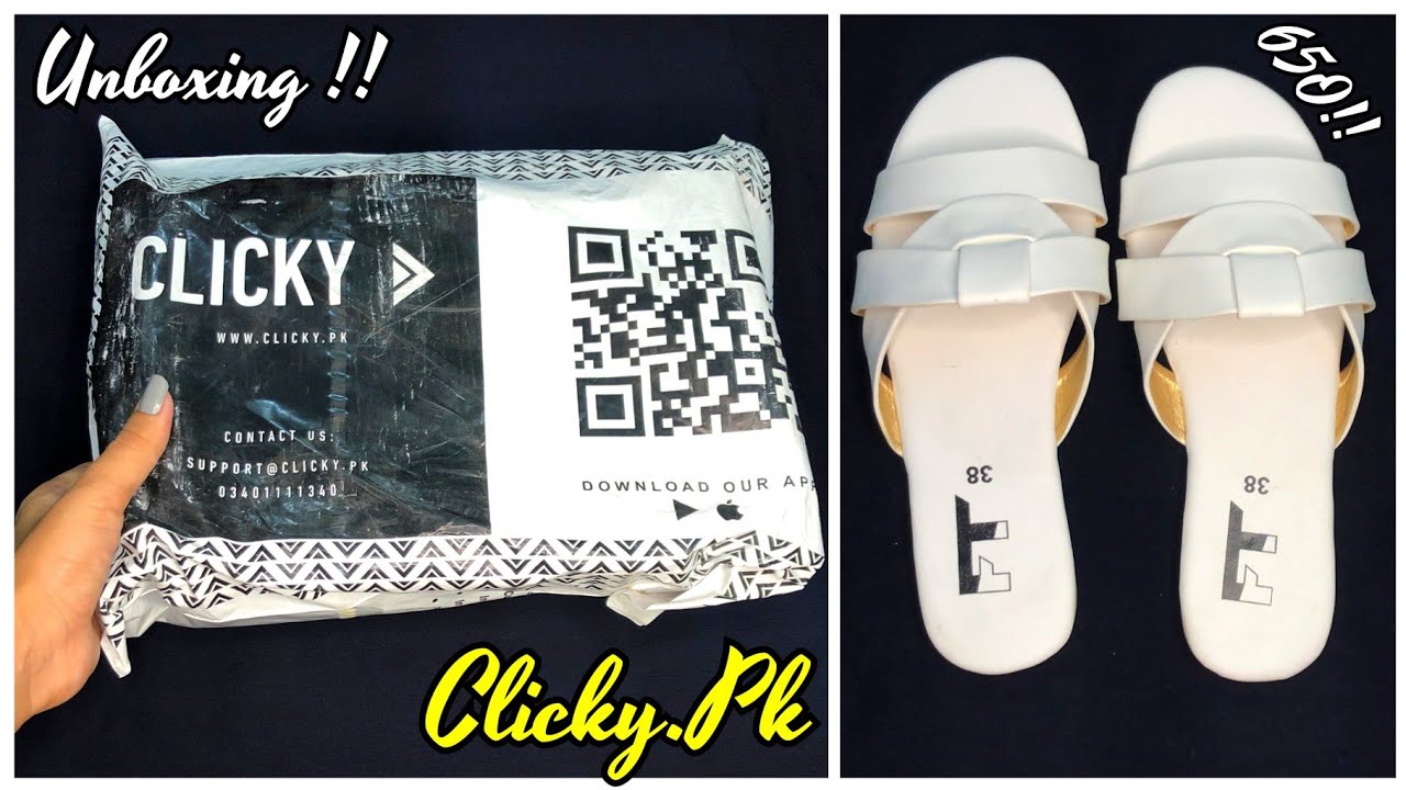 Clicky.Pk Flats/ Sandals Unboxing Clicky Online Shopping Experience