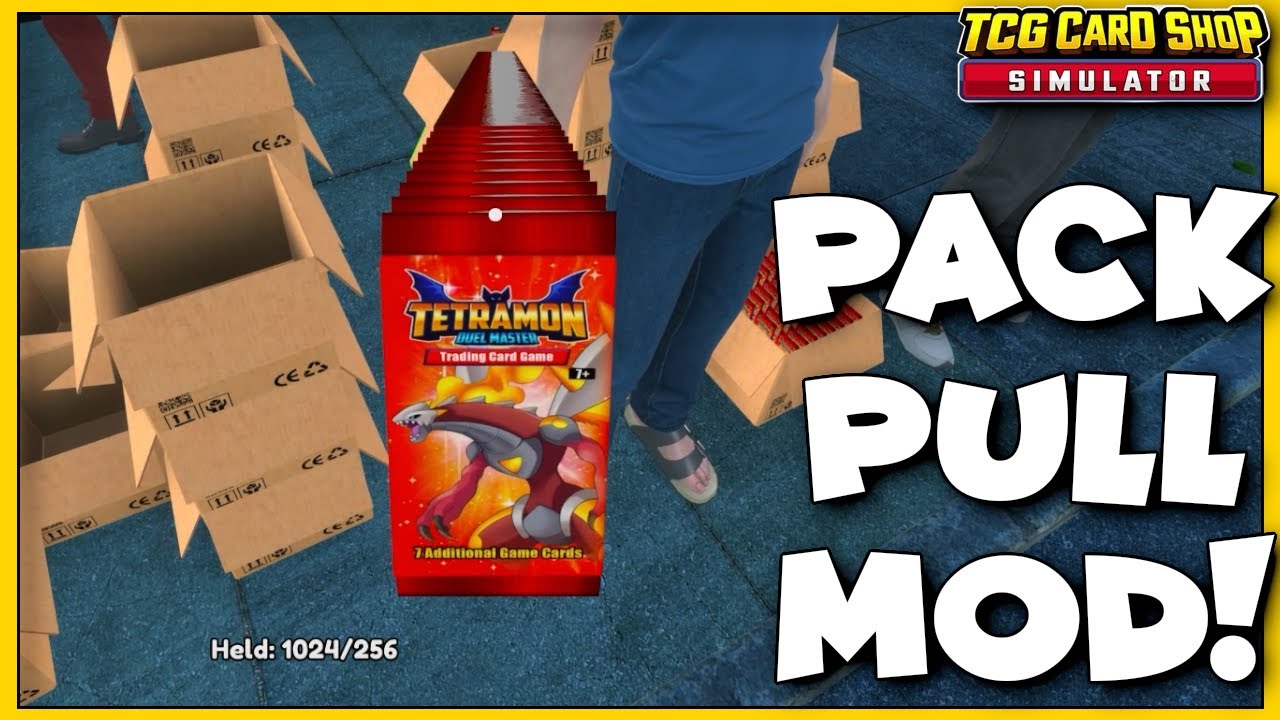How to Install & Use the Pack Pull MOD for TCG Card Shop Simulator ...