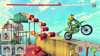 Trình diễn moto bay SaSuKe không giới hạn 2020 | Bike stunt tricks master | Trò chơi ANDROID & IOS screenshot 5