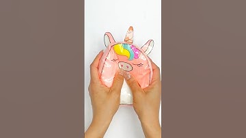 🦄How to make Squishmallow #paperSquishy #asmr #paperdiy #papercraft #PinkUnicorn #squishmallows