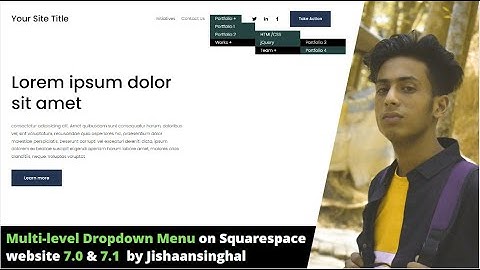 Multi-level Dropdown Menu on Squarespace website 7.0 & 7.1  by Jishaansinghal