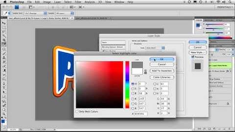 Photoshop cs4 tutorials - Text Effects, Part 1