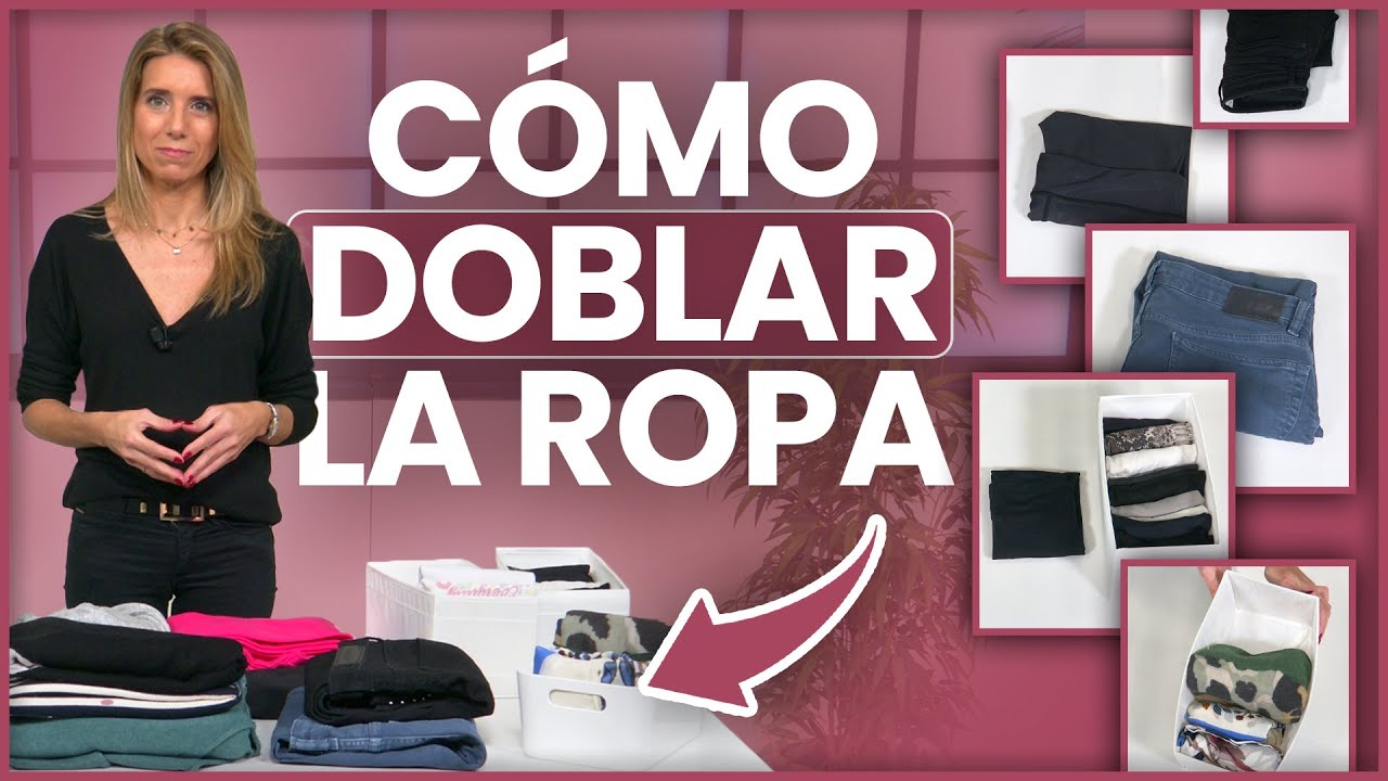 Guía para doblar camisetas y otras prendas