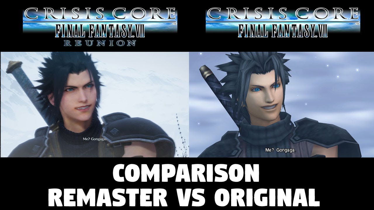 Gongaga Comparison Remaster vs Original - Crisis Core Final Fantasy 7 Reunion