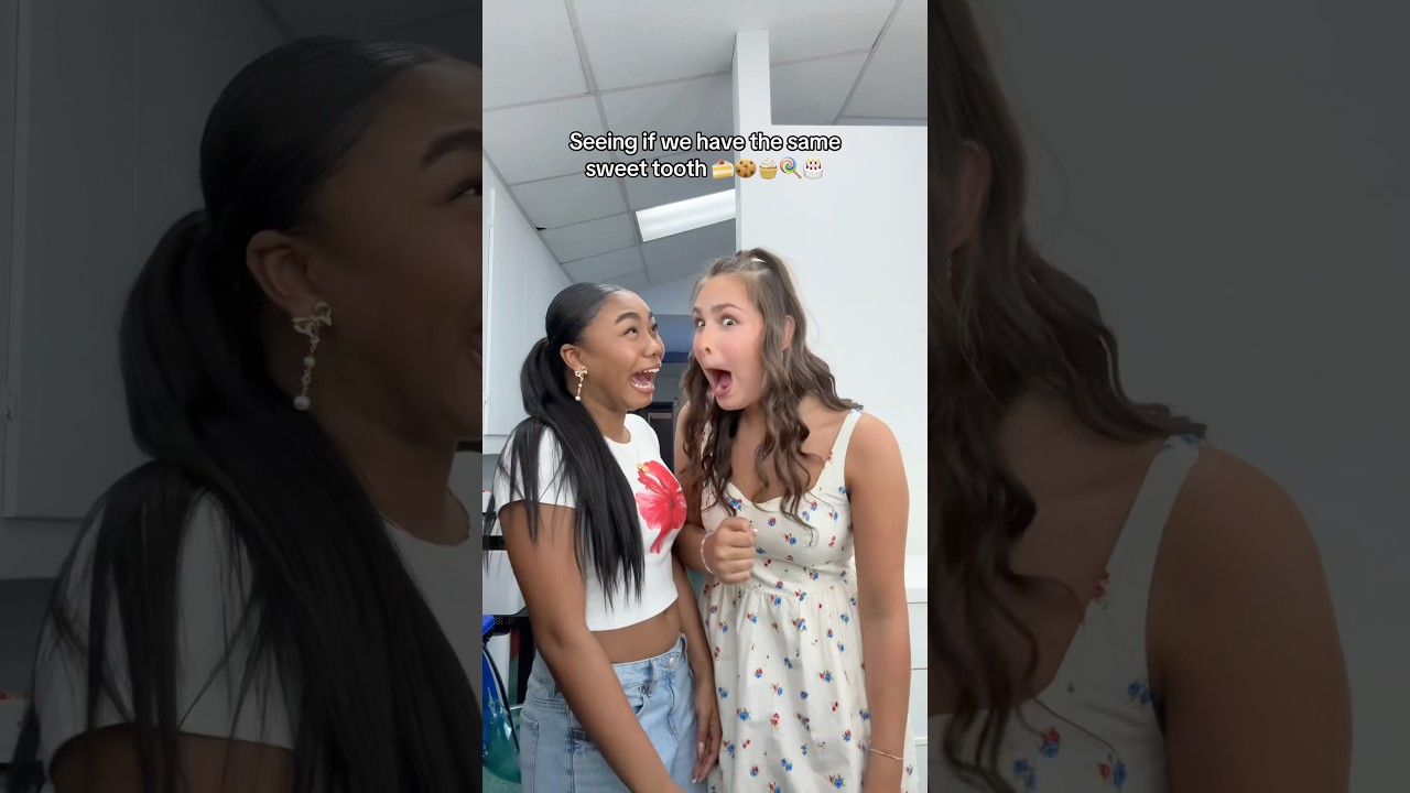 Opening our eyes based on how much we like the dessert! 🍭🧁🍫 