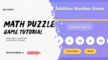 How to Code an Interactive Math Game | Web Dev Project 2024