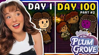 I Played 100 Days of Echoes of the Plum Grove 🍇🌱 { part 2 }