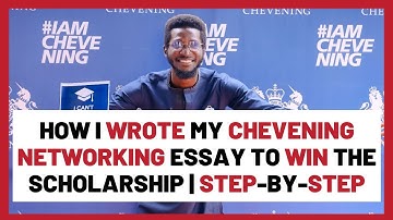 Chevening Networking/Relationship Building/Shared Learning Essay by Jonathan Ayodele 2023 Scholar