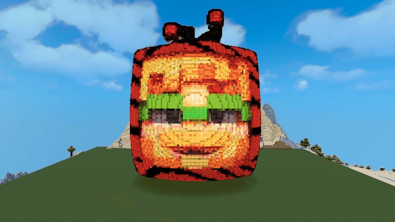 Pewdiepie Melon l 3D Pixel Art Build | Preview 2 Bubble Guppies Theme Song Extended Effects